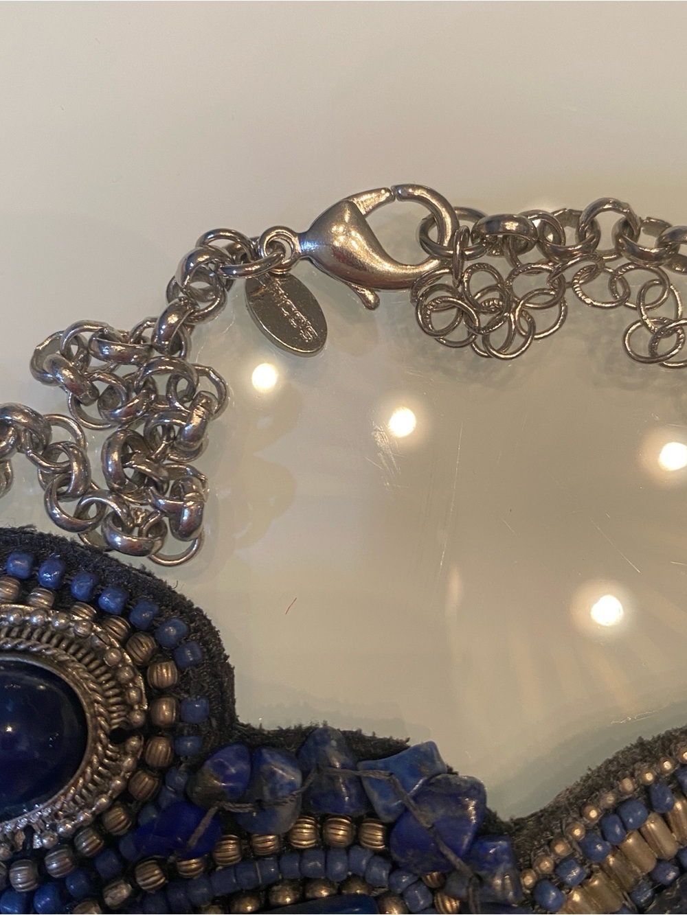EUC Chico's & J.Crew Designer Beaded Floral Statement Bib Necklace Lot - Picture 3 of 7